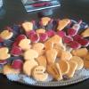 Wine and cheese theme sugar cookies
